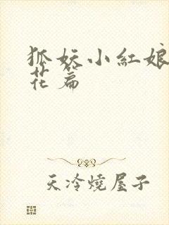 狐妖小红娘两生花篇封面