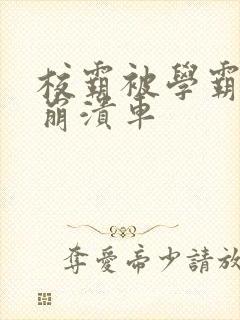校霸被学霸玩到崩溃车封面