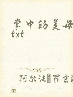 掌中的美母版主txt
