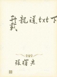 升龙道txt下载