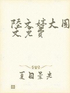 陆文婷大团圆全文免费