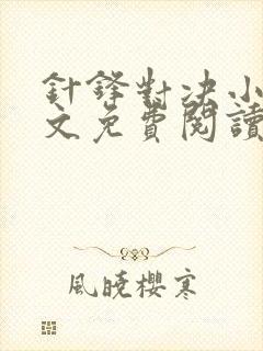 针锋对决小说全文免费阅读完整版