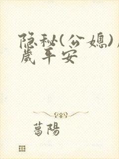 隐秘(公媳)岁岁平安