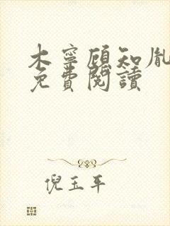 木宁顾知胤小说免费阅读封面