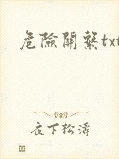 危险关系txt