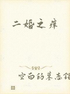 二婚之痒封面