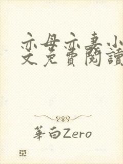 亦母亦妻小说全文免费阅读封面