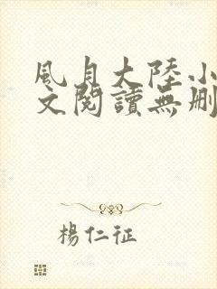 风月大陆小说全文阅读无删减