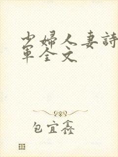少妇人妻诗雨小军全文