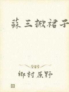 苏三掀裙子