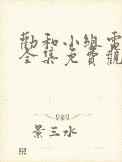 劝和小组电视剧全集免费观看