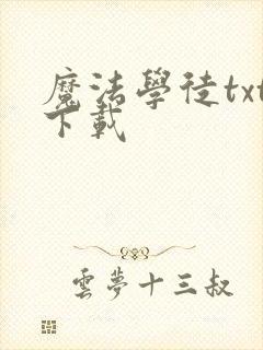 魔法学徒txt下载