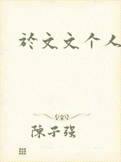 于文文个人简历