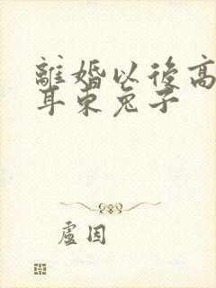 离婚以后高干 耳东兔子
