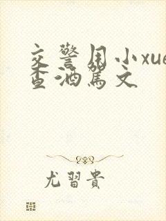 交警用小xue查酒驾文封面