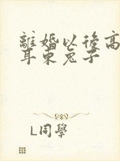 离婚以后高干 耳东兔子封面