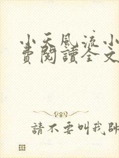 小天风流小说免费阅读全文最新章节封面