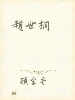赵世桐封面