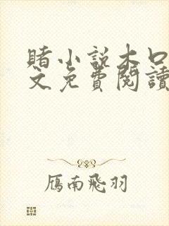 赌小说木口银全文免费阅读笔趣阁