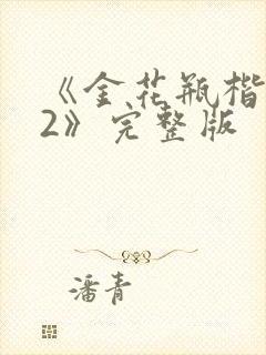 《金花瓶楷梅花2》完整版