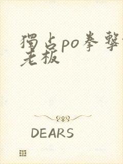 独占po拳击馆老板