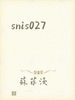 snis027封面