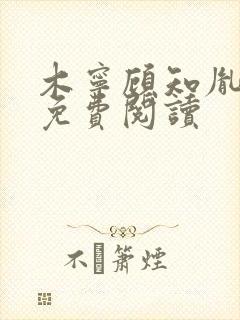 木宁顾知胤小说免费阅读封面