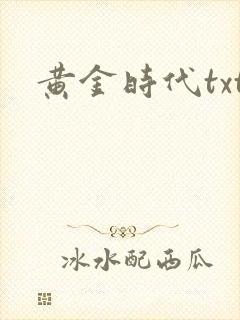 黄金时代txt