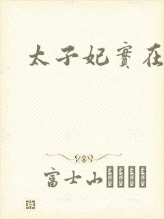太子妃实在美丽