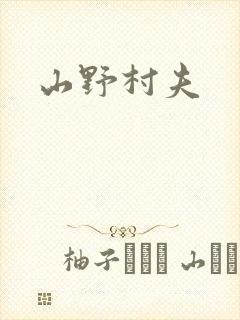 山野村夫封面