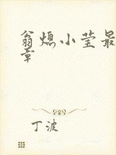 翁熄小莹最新节章封面
