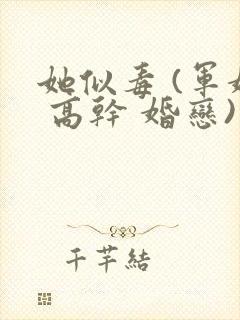 她似毒 (军婚 高干 婚恋)完结