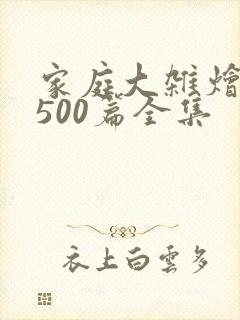 家庭大杂烩小说500篇全集