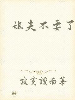 姐夫不要了封面