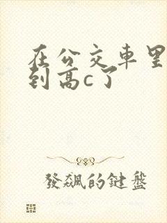 在公交车里c弄到高c了