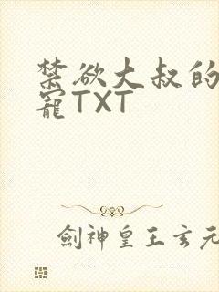 禁欲大叔的心尖宠TXT封面