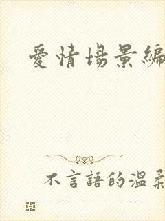 爱情场景编号