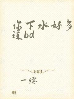你下水好多下水道bd