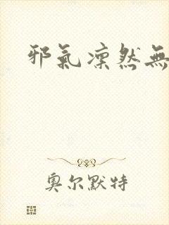 邪气凛然无弹窗封面