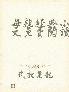 母亲经典小说全文免费阅读封面
