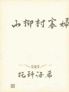 山柳村寡妇情史封面