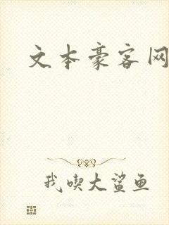 文本豪客网封面
