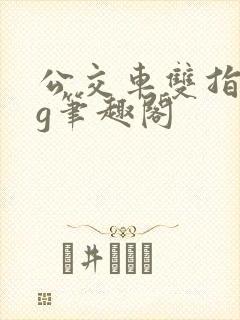 公交车双指探洞g笔趣阁