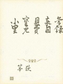 小宝贝来爹地怀里免费目录封面
