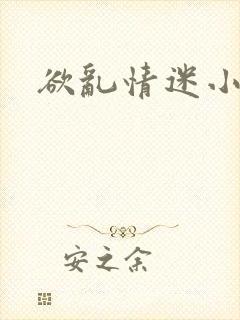 欲乱情迷小说