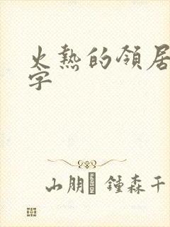 火热的领居中文字