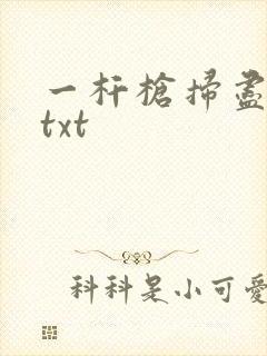 一杆枪扫尽全家txt