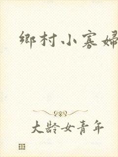 乡村小寡妇封面