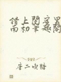 错上闺蜜男友沈南初笔趣阁封面