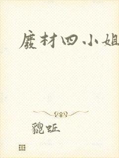 废材四小姐封面